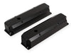 Holley 890006B Aluminum Valve Cover Set; Long Bolt; w/Emissions Port; Pair; Black Finish; - Truck Part Superstore