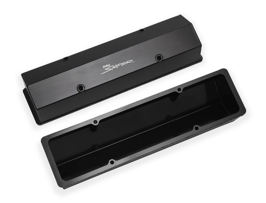 Holley 890008B Aluminum Valve Cover Set - Truck Part Superstore