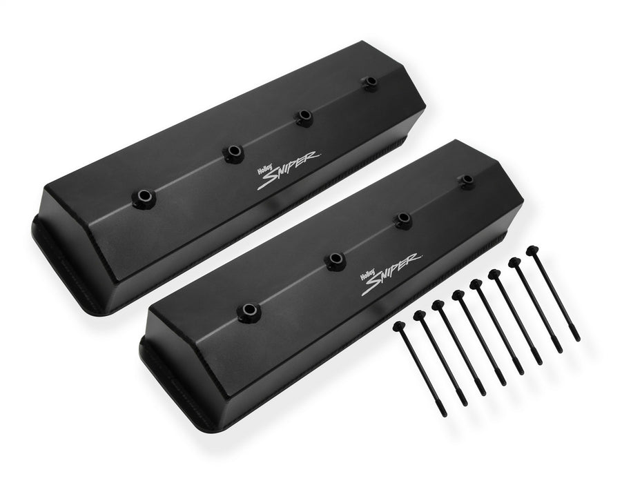 Holley 890009B Aluminum Valve Cover Set - Truck Part Superstore