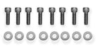 Holley 890010 Aluminum Valve Cover Set; Flat Top; w/Emissions Port; Pair; Natural Finish; - Truck Part Superstore
