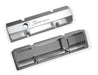 Holley 890010 Aluminum Valve Cover Set; Flat Top; w/Emissions Port; Pair; Natural Finish; - Truck Part Superstore