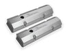 Holley 890010 Aluminum Valve Cover Set; Flat Top; w/Emissions Port; Pair; Natural Finish; - Truck Part Superstore