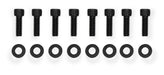 Holley 890010B Aluminum Valve Cover Set; Flat Top; w/Emissions Port; Pair; Black Finish; - Truck Part Superstore