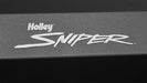 Holley 890010B Aluminum Valve Cover Set; Flat Top; w/Emissions Port; Pair; Black Finish; - Truck Part Superstore