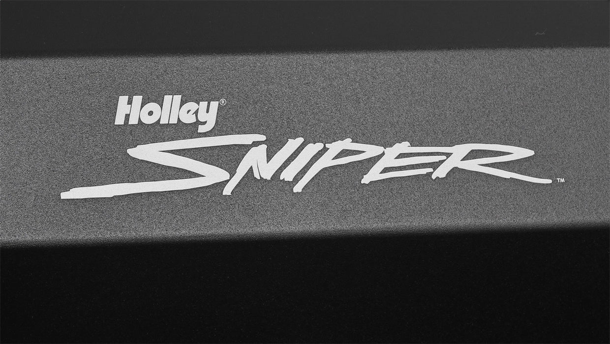 Holley 890010B Aluminum Valve Cover Set; Flat Top; w/Emissions Port; Pair; Black Finish; - Truck Part Superstore