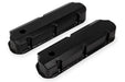 Holley 890011B Aluminum Valve Cover Set; Tall Style; w/Emissions Port; Black Finish; - Truck Part Superstore