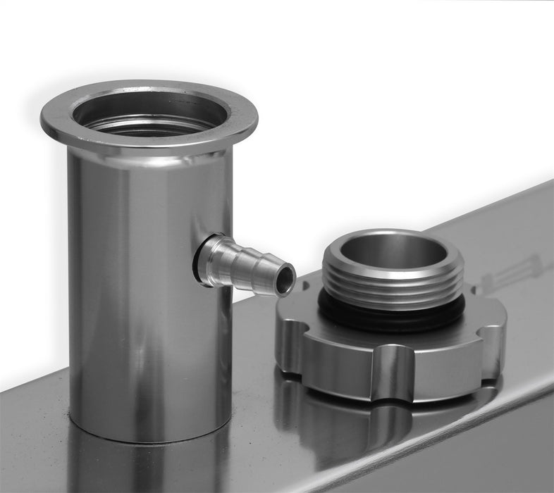 Holley 890013 Aluminum Valve Cover Set; Tall Style; Tapered Edge; Pair; Natural Finish; - Truck Part Superstore