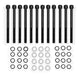 Holley 890013B Aluminum Valve Cover Set; Tall Style; Tapered Edge; Pair; Black Finish; - Truck Part Superstore