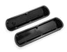 Holley 890013B Aluminum Valve Cover Set; Tall Style; Tapered Edge; Pair; Black Finish; - Truck Part Superstore