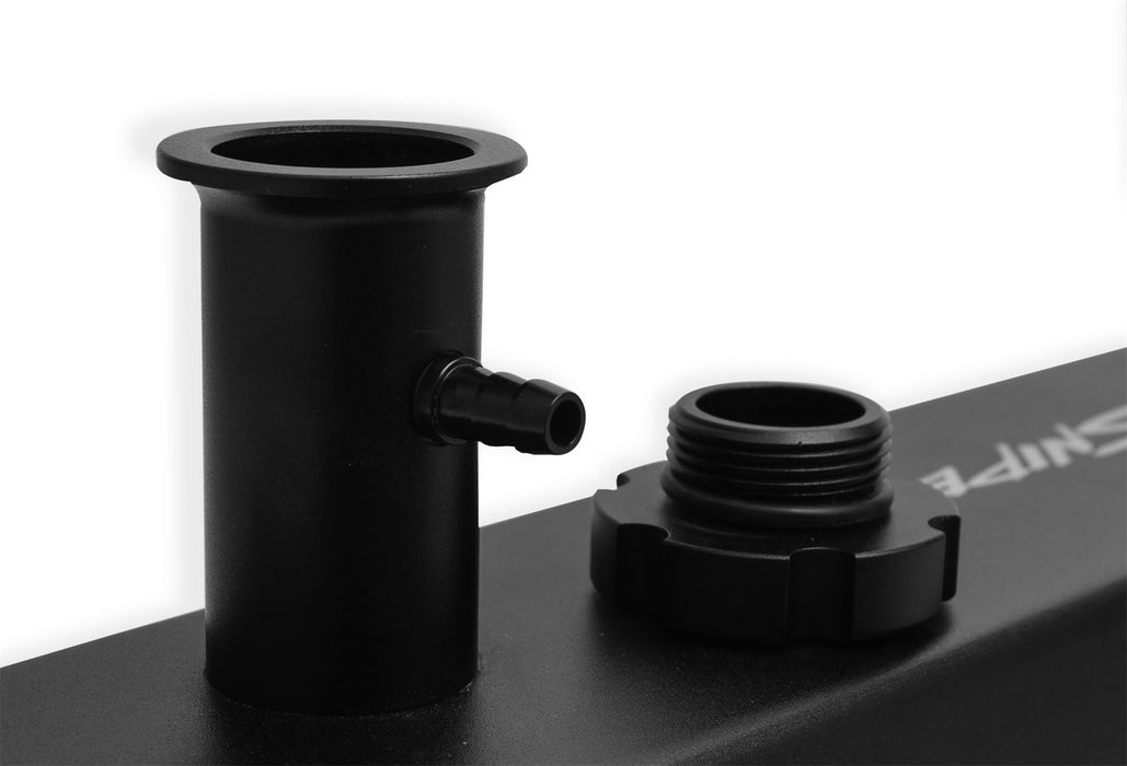 Holley 890013B Aluminum Valve Cover Set; Tall Style; Tapered Edge; Pair; Black Finish; - Truck Part Superstore