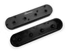 Holley 890014B Aluminum Valve Cover Set; w/OEM Coil Stands; Black Finish; - Truck Part Superstore