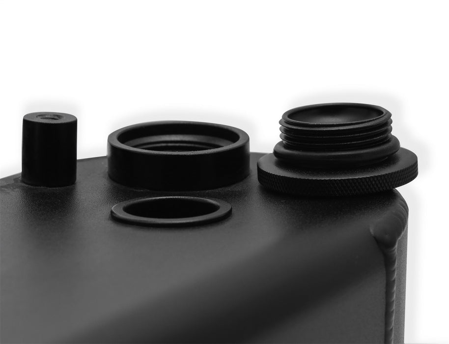 Holley 890014B Aluminum Valve Cover Set; w/OEM Coil Stands; Black Finish; - Truck Part Superstore