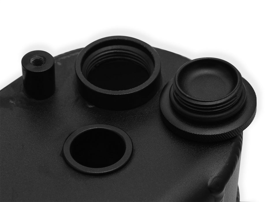 Holley 890014B Aluminum Valve Cover Set; w/OEM Coil Stands; Black Finish; - Truck Part Superstore