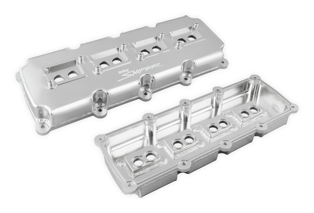 Holley 890015 Sniper Fabricated Aluminum Valve Cover Set - Truck Part Superstore