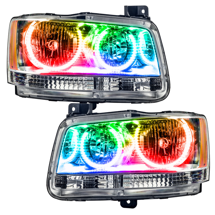 Oracle Lighting 8901-334 SMD Pre-Assembled Headlights, Chrome Bezel, ColorSHIFT - No Controller - Truck Part Superstore