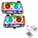 Oracle Lighting 8901-504 SMD Pre-Assembled Headlights, Chrome Bezel, ColorSHIFT - Simple - Truck Part Superstore
