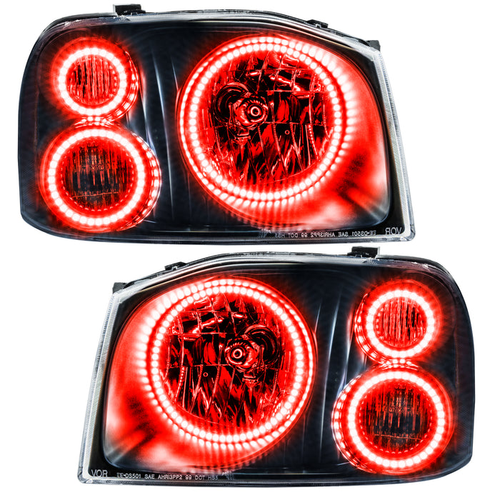 Oracle Lighting 8905-003 SMD Pre-Assembled Headlights, Triple Halo, Red - Truck Part Superstore