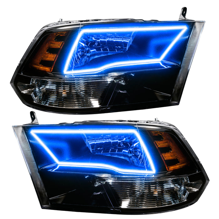 Oracle Lighting 8906-330 Pre-Assembled ColorSHIFT w/SWITCHBACK Halo Headlights - Black Housing - Truck Part Superstore