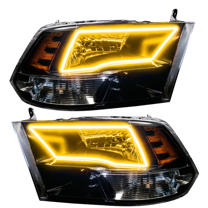 Oracle Lighting 8906-330 Pre-Assembled ColorSHIFT w/SWITCHBACK Halo Headlights - Black Housing - Truck Part Superstore