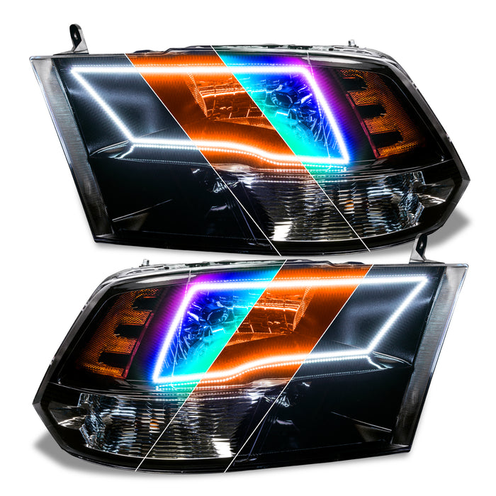 Oracle Lighting 8906-334 Pre-Assembled ColorSHIFT w/SWITCHBACK Halo Headlights - Black Housing - Truck Part Superstore