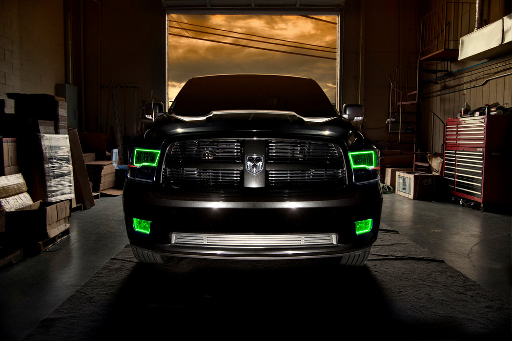 Oracle Lighting 8906-334 Pre-Assembled ColorSHIFT w/SWITCHBACK Halo Headlights - Black Housing - Truck Part Superstore
