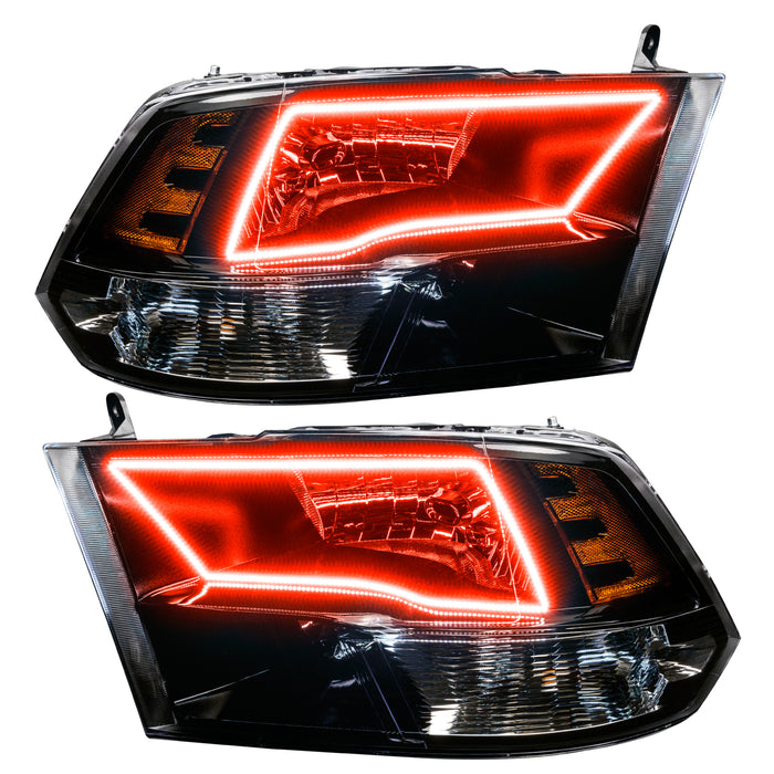 Oracle Lighting 8906-504 Pre-Assembled ColorSHIFT w/SWITCHBACK Halo Headlights - Black Housing - Truck Part Superstore