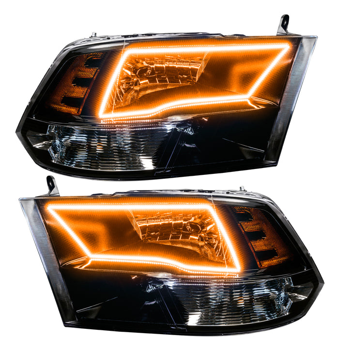 Oracle Lighting 8906-504 Pre-Assembled ColorSHIFT w/SWITCHBACK Halo Headlights - Black Housing - Truck Part Superstore