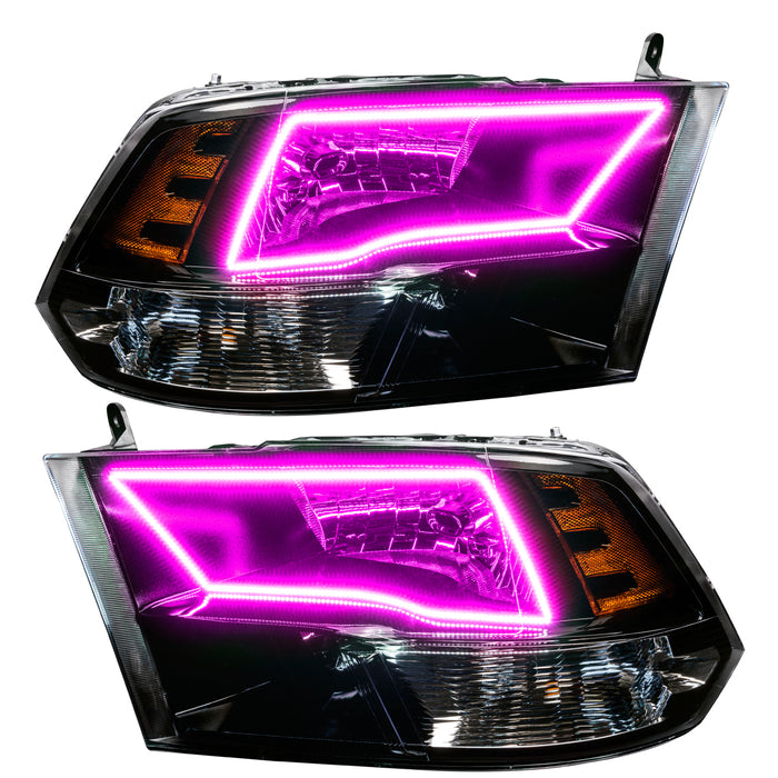 Oracle Lighting 8906-504 Pre-Assembled ColorSHIFT w/SWITCHBACK Halo Headlights - Black Housing - Truck Part Superstore