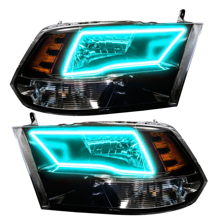 Oracle Lighting 8906-504 Pre-Assembled ColorSHIFT w/SWITCHBACK Halo Headlights - Black Housing - Truck Part Superstore