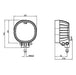 BrightSource 891272F Work Light; 4 in.; Square; Flood Pattern; w/o Harness; 24W; - Truck Part Superstore