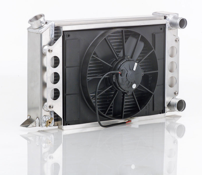 Be Cool 89203 Drag Racing Scirocco-Style Dual Core Module w/ Filler Neck Be Cool Radiator - Truck Part Superstore