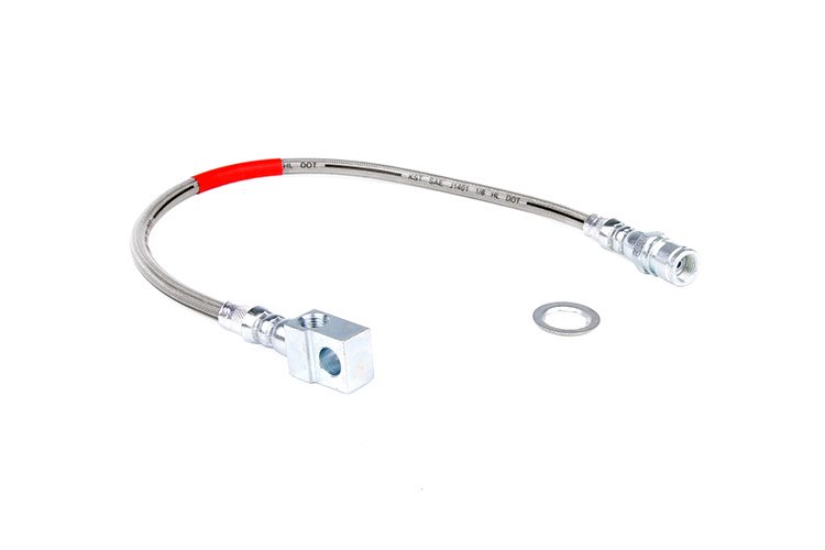 Rough Country 89335S Extended Rear Stainless Steel Brake Line 71-87 PU/71-91 SUV Rough Country - Truck Part Superstore