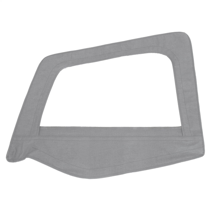 Smittybilt 89411 Soft Top Door Skin W/ Frame 87-95 Wrangler YJ Driver Side Denim Gray Smittybilt - Truck Part Superstore