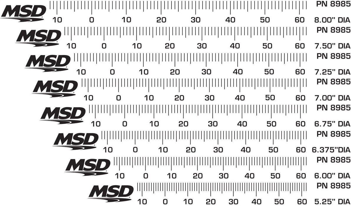 MSD 8985 Timing Tape; For Harmonic Balancer; - Truck Part Superstore