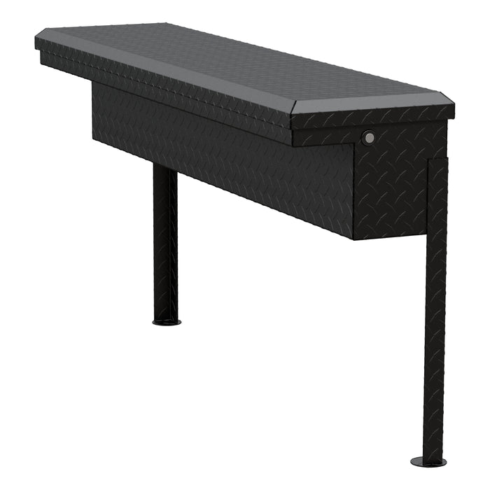 UWS EC30203 Matte Black Aluminum 48in. Truck Side Tool Box with Low Profile (Heavy Packaging - Truck Part Superstore