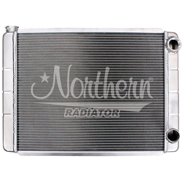 Northern Radiator 204120 Race Pro Radiator - 28 x 19 GM Double Pass With Threaded Inlet Connection - Truck Part Superstore