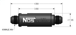NOS/Nitrous Oxide System 15559NOS In-Line Hi-Flow Nitrous Filter - Truck Part Superstore
