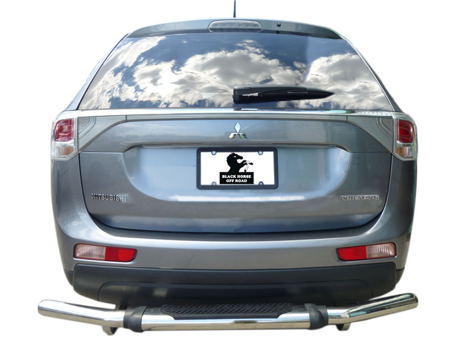 Black Horse Off Road 8MBOUSS-1 Stainless Steel Stainless Steel Single Tube With Pad - Truck Part Superstore