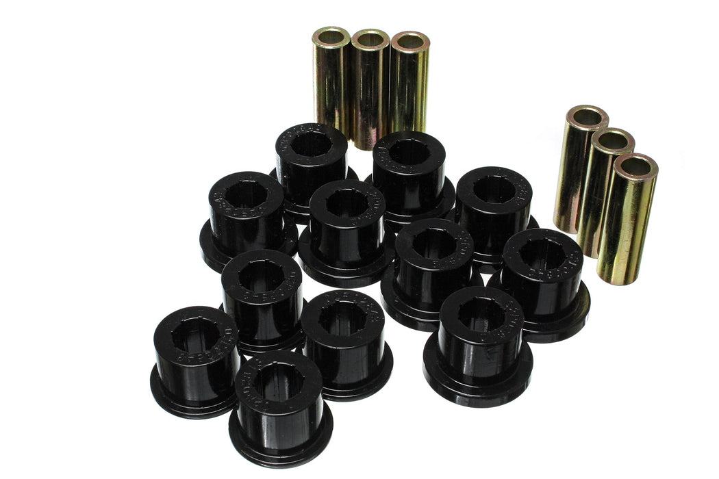 Energy Suspension 8.2116G Leaf Spring Bushing Set; Black; Rear; Performance Polyurethane; - Truck Part Superstore