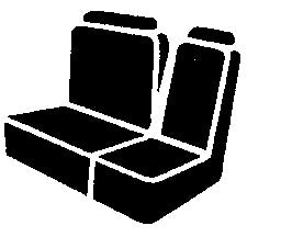 FIA TR48 BLACK Wrangler™ Custom Seat Cover; Saddle Blanket; Black; Split Seat 60/40; - Truck Part Superstore