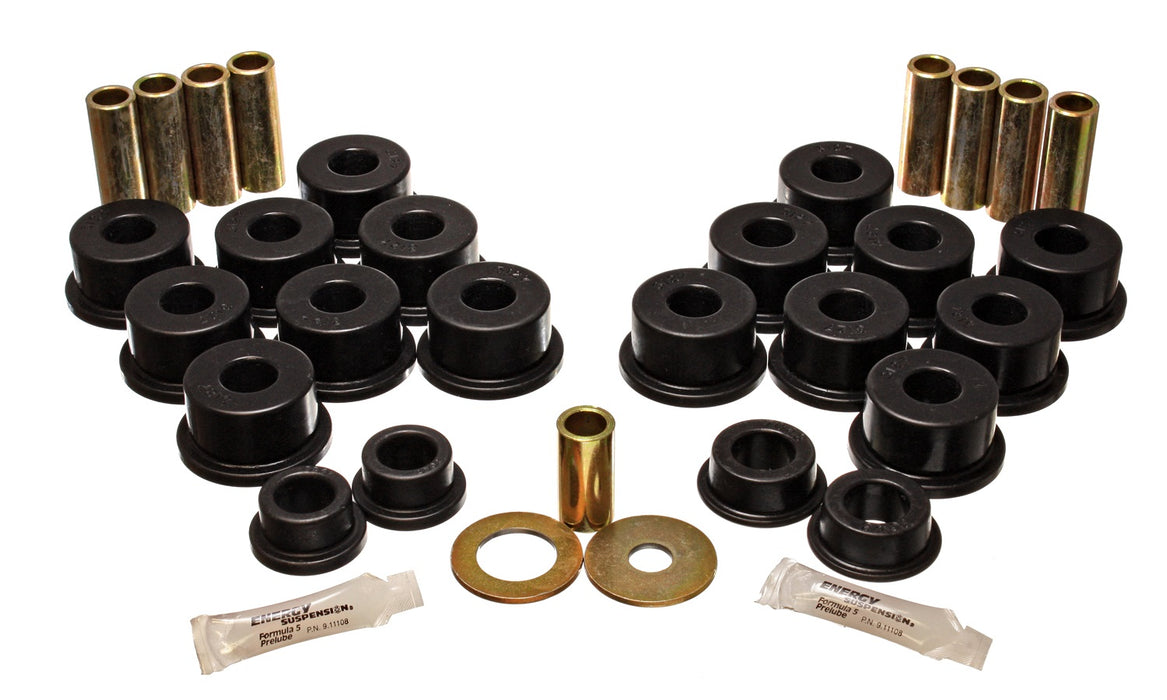 Energy Suspension 8.3107G Control Arm Bushing Set; Black; Rear; Performance Polyurethane; - Truck Part Superstore