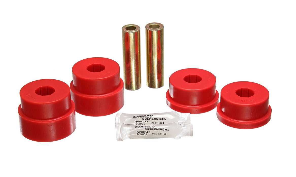 Energy Suspension 8.3124R Trailing Arm Bushing Set; Red; Rear; Performance Polyurethane; - Truck Part Superstore