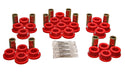 Energy Suspension 8.3127R Control Arm Bushing Set; Red; Rear; Performance Polyurethane; - Truck Part Superstore
