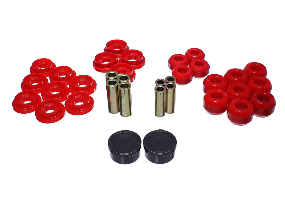 Energy Suspension 8.3133R Control Arm Bushing Set; Red; Rear; Performance Polyurethane; - Truck Part Superstore