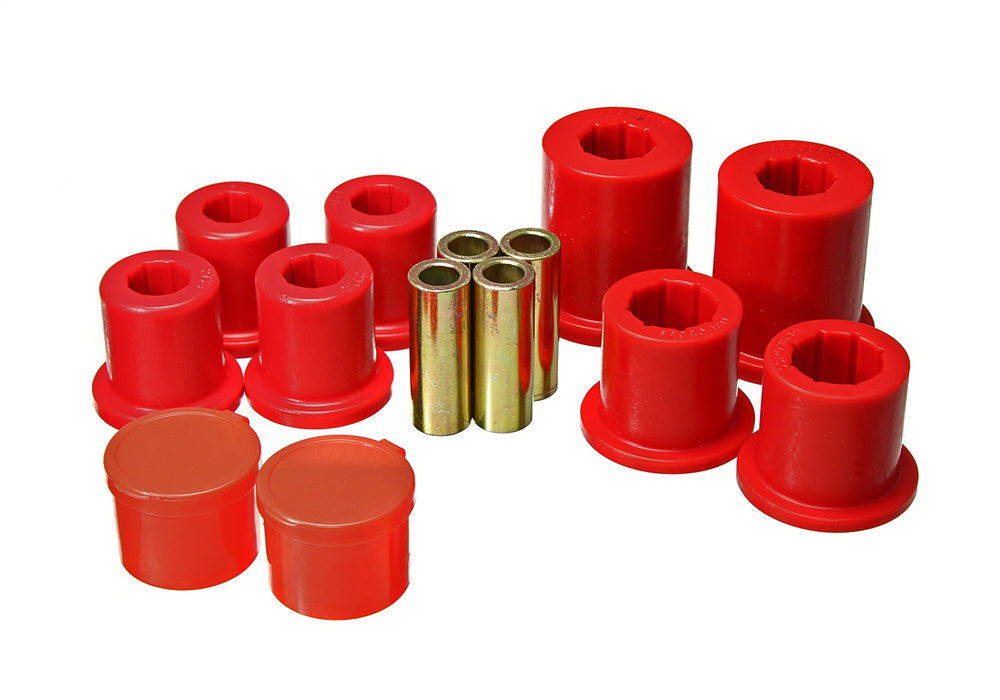 Energy Suspension 8.3139R Control Arm Bushing Set; Red; Front; - Truck Part Superstore