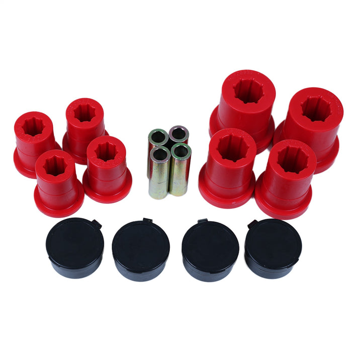 Energy Suspension 8.3142R Control Arm Bushing Set; Front; Red; - Truck Part Superstore