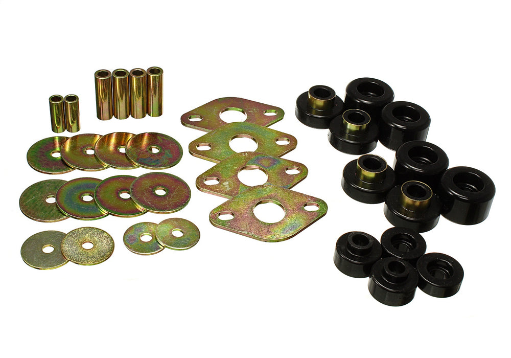 Energy Suspension 8.4112G Body Mount Set; Black; Performance Polyurethane; - Truck Part Superstore