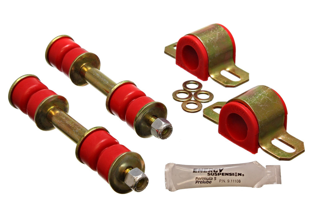 Energy Suspension 8.5103R Sway Bar Bushing Set; Red; Front; Bar Dia. 18mm; Performance Polyurethane; - Truck Part Superstore