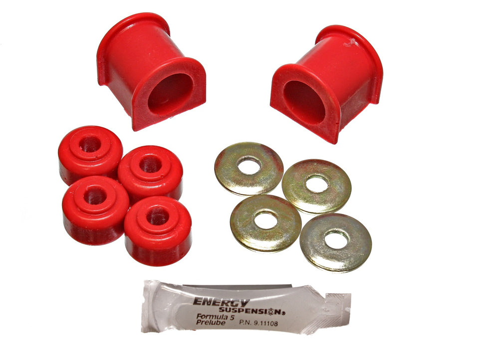 Energy Suspension 8.5114R Sway Bar Bushing Set; Red; Front; Bar Dia. 24mm; Performance Polyurethane; - Truck Part Superstore