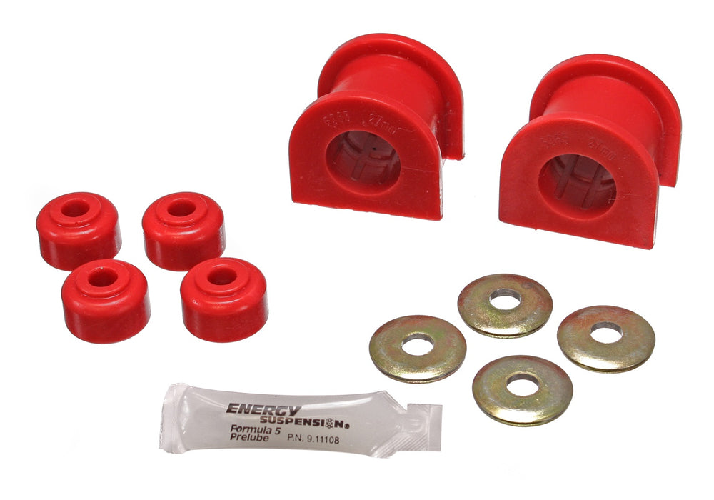 Energy Suspension 8.5117R Sway Bar Bushing Set; Red; Front; Bar Dia. 26mm; Performance Polyurethane; - Truck Part Superstore